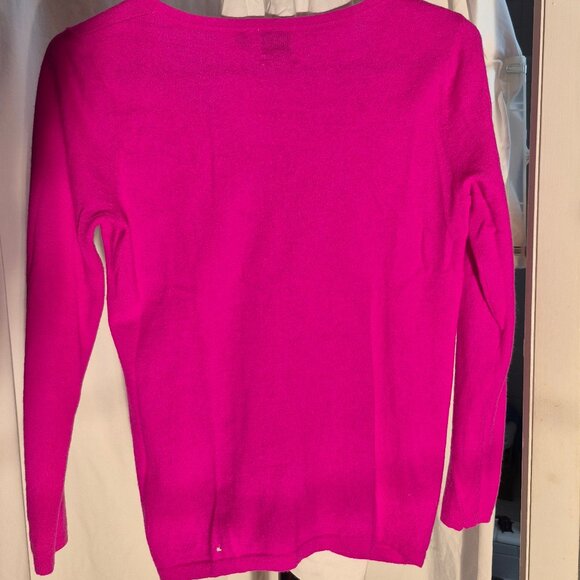 Cashmere Sweater . BLACK from Saks. Med. Flawed. - Picture 2 of 5